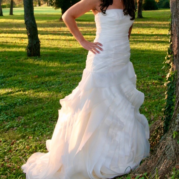 Vera Wang Wedding Dress professionally cleaned and preserved after one time wear - Picture 2 of 5